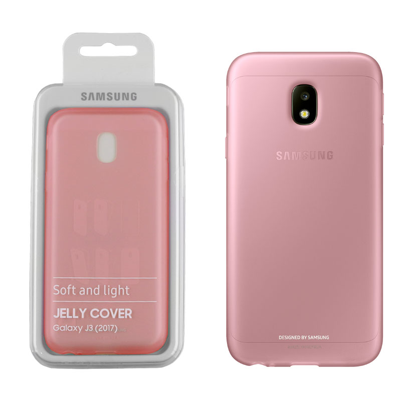 ΘΗΚΗ SAMSUNG J3 2017 J330 JELLY COVER EF-AJ330TPEGWW PINK PACKING OR