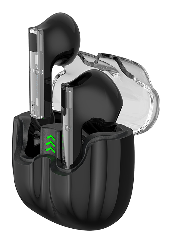 CELEBRAT earphones με θήκη φόρτισης TWS-W27, True Wireless, Φ13mm, μαύρα