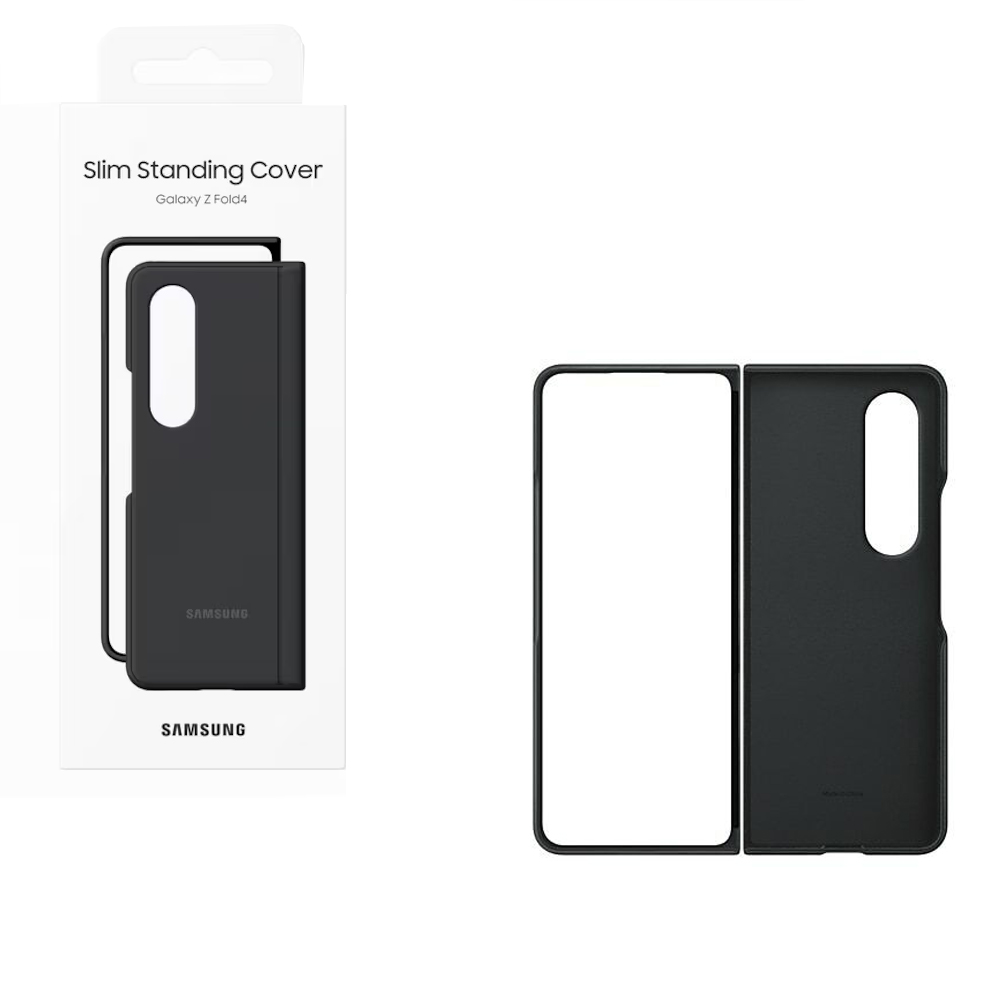 ΘΗΚΗ SAMSUNG Z FOLD 4 5G F936 LEATHER COVER EF-VF936LBEGWW BLACK PACKING OR