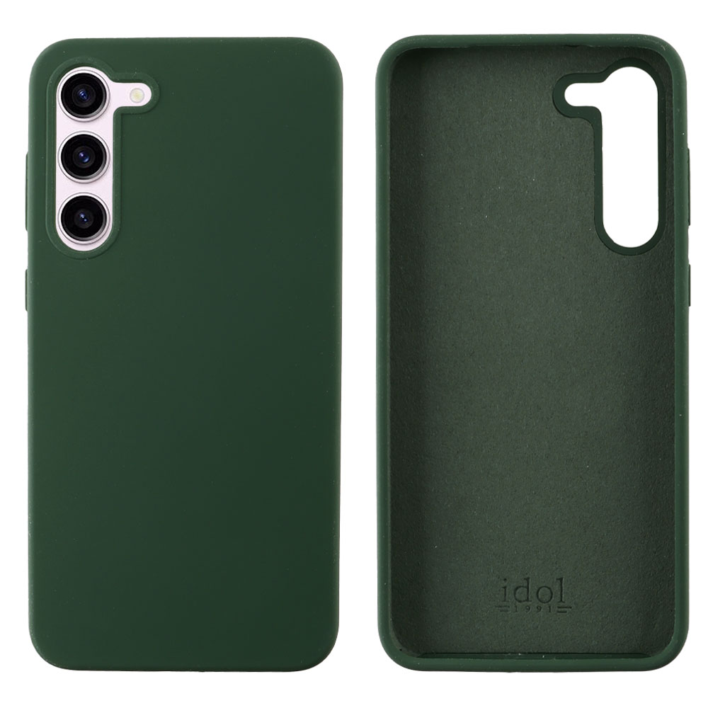 IDOL 1991 ΘΗΚΗ SAMSUNG S23 5G S911 6.1" VELVET ELITE TPU 4 SIDE CAMERA GUARD DARK GREEN