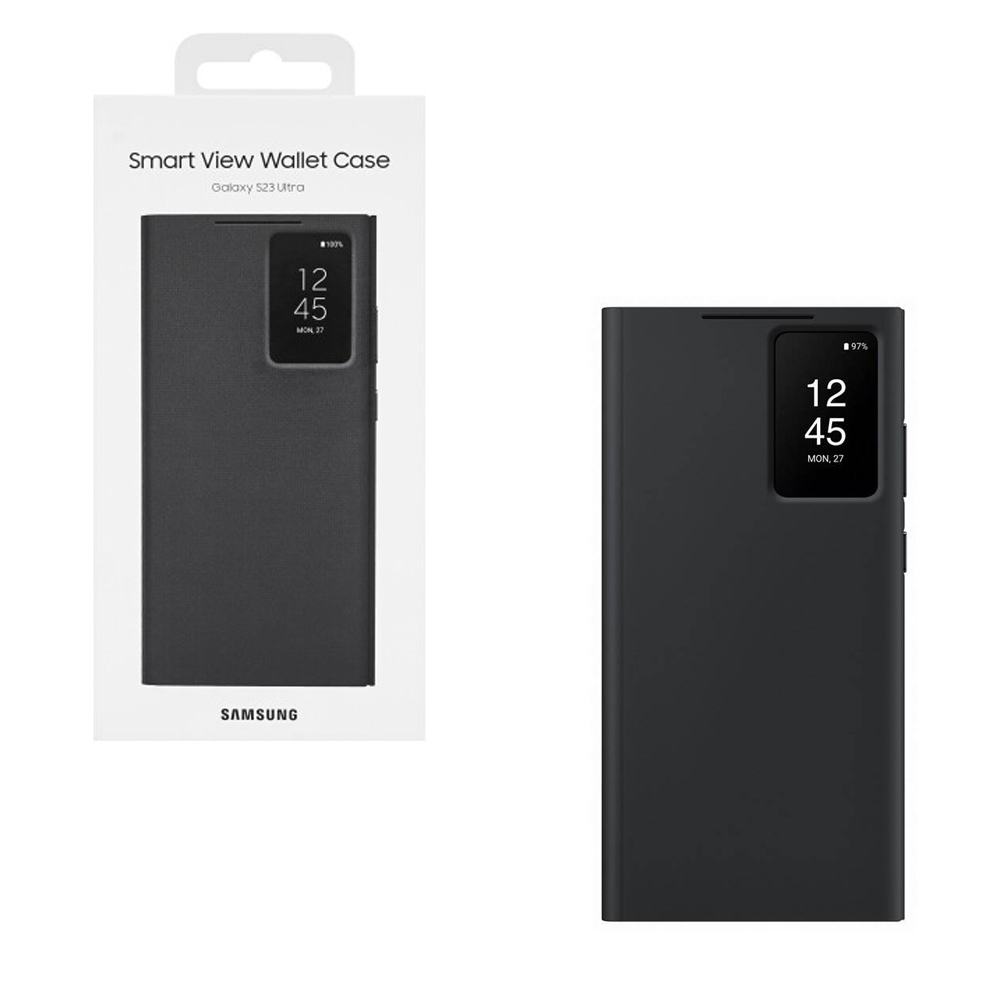 ΘΗΚΗ SAMSUNG S23 ULTRA 5G S918 S-VIEW WALLET CASE EF-ZS918CBEGWW BLACK PACKING OR