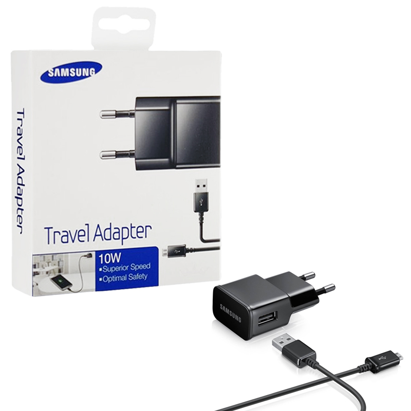 TRAVEL SAMSUNG ETA-U90EBEG 2A USB + DATA ECB-DU4ABE BLACK PACKING OR