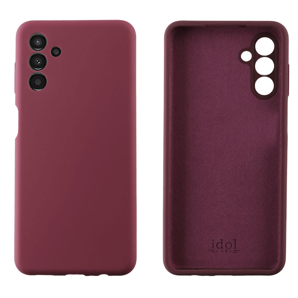 IDOL 1991 ΘΗΚΗ SAMSUNG A14 4G A145/A14 5G A146 6.6" VELVET ELITE TPU 4 SIDE FULL CAMERA PROTECTION BURGUNDY