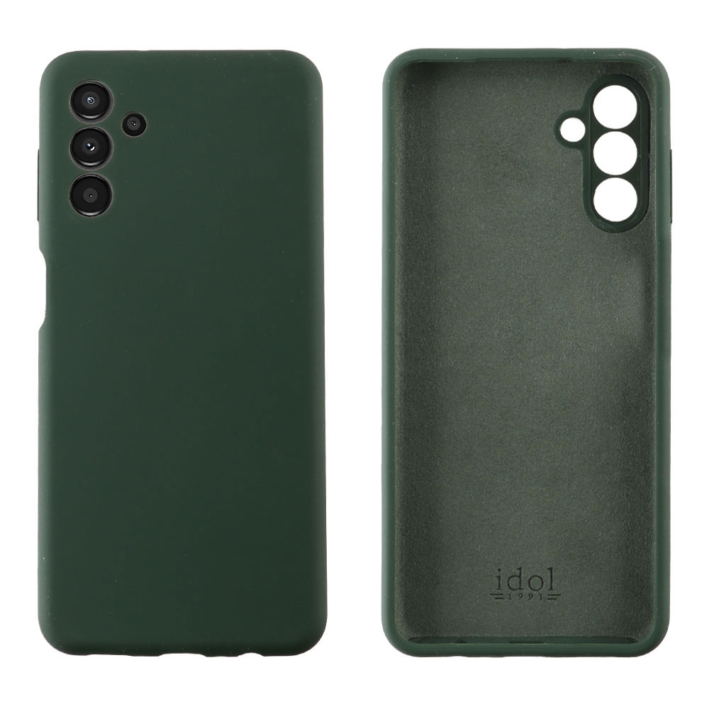 IDOL 1991 ΘΗΚΗ SAMSUNG A14 4G A145/A14 5G A146 6.6" VELVET ELITE TPU 4 SIDE FULL CAMERA PROTECTION DARK GREEN