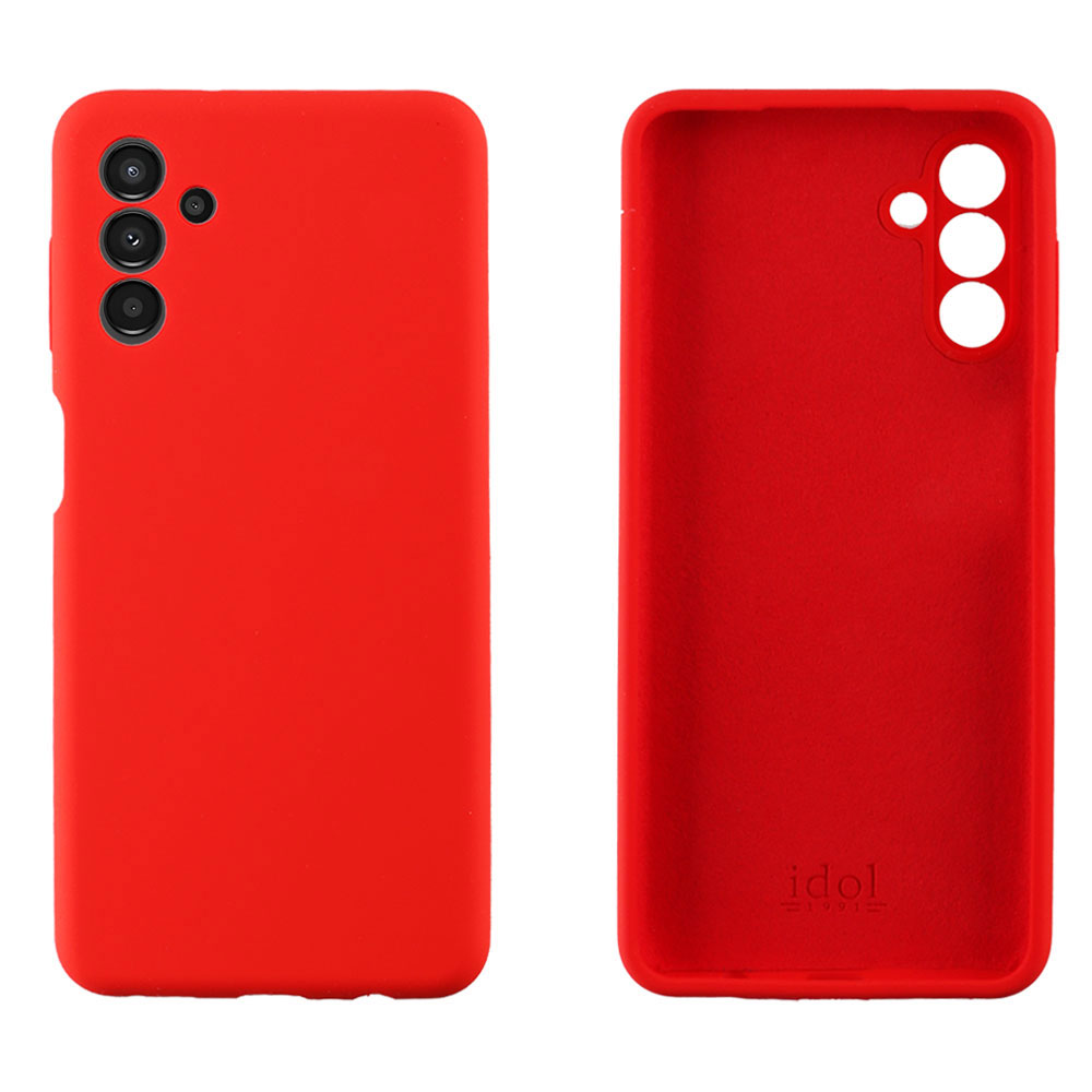 IDOL 1991 ΘΗΚΗ SAMSUNG A14 5G A146 6.6" VELVET ELITE TPU 4 SIDE CAMERA GUARD RED