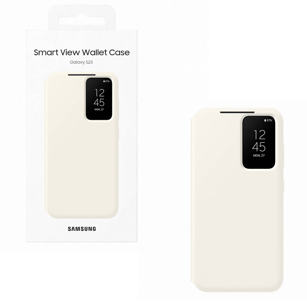 ΘΗΚΗ SAMSUNG S23 5G S911 S-VIEW WALLET COVER EF-ZS911CUEGWW CREAM PACKING OR