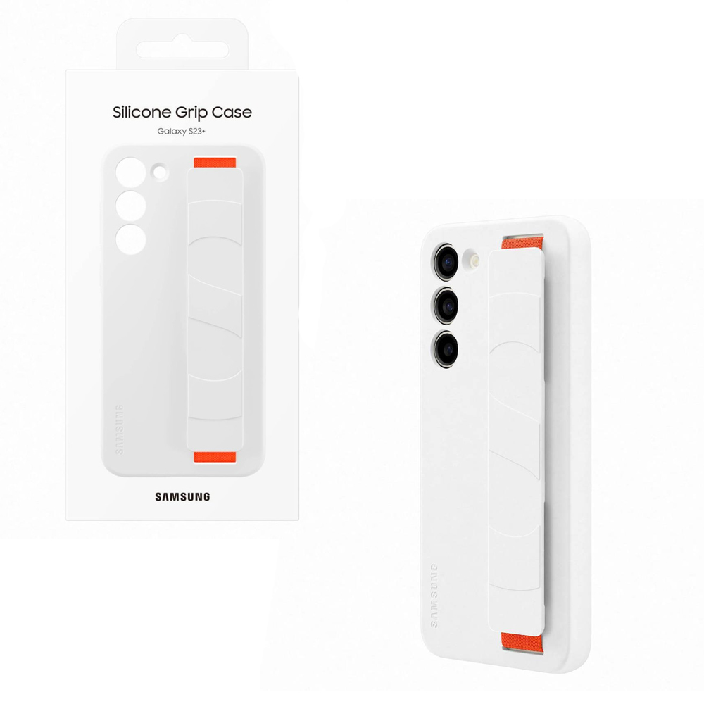 ΘΗΚΗ SAMSUNG S23 PLUS 5G S916 SILICONE GRIP COVER EF-GS916TWEGWW WHITE PACKING OR