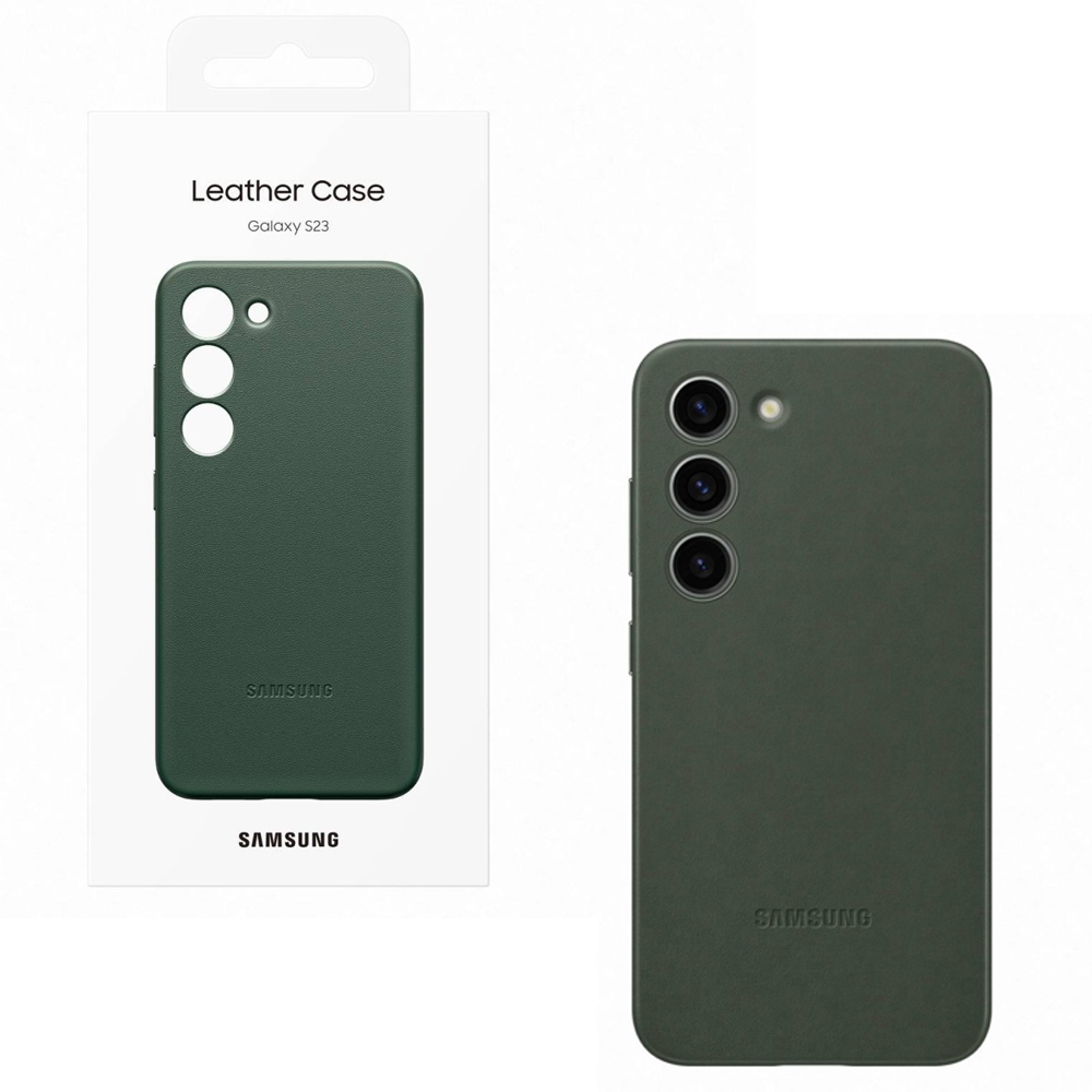 ΘΗΚΗ SAMSUNG S23 5G S911 LEATHER COVER EF-VS911LGEGWW GREEN PACKING OR