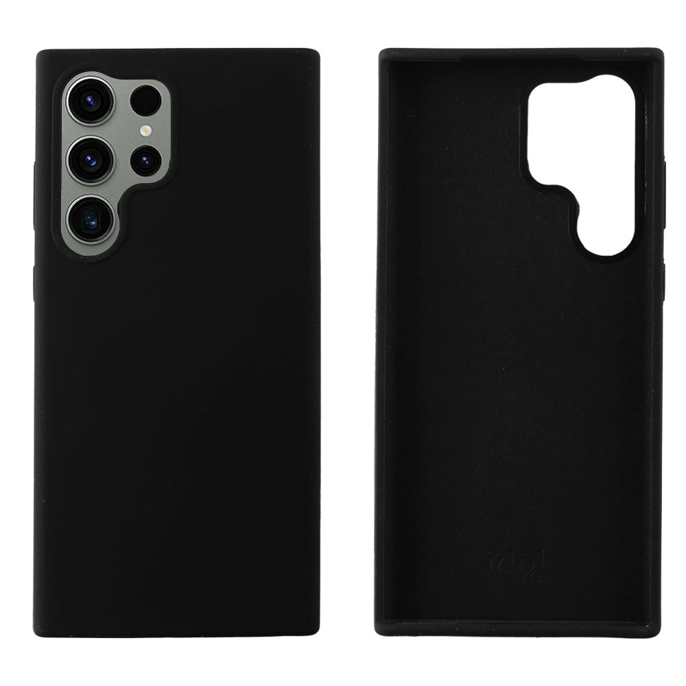 IDOL 1991 ΘΗΚΗ SAMSUNG S23 ULTRA 5G S918 6.8" VELVET ELITE TPU 4 SIDE CAMERA GUARD BLACK