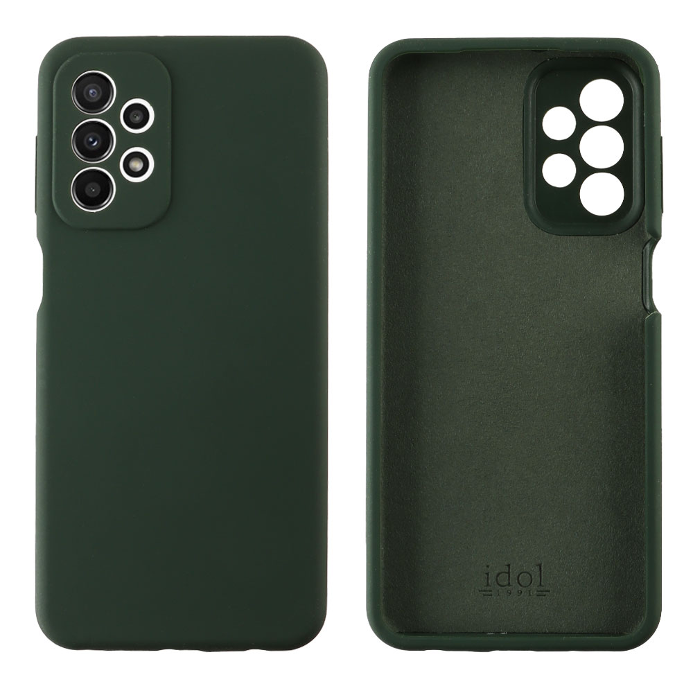 IDOL 1991 ΘΗΚΗ SAMSUNG A23 4G A235/A23 5G A236 6.6" VELVET ELITE TPU 4 SIDE FULL CAMERA PROTECTION DARK GREEN