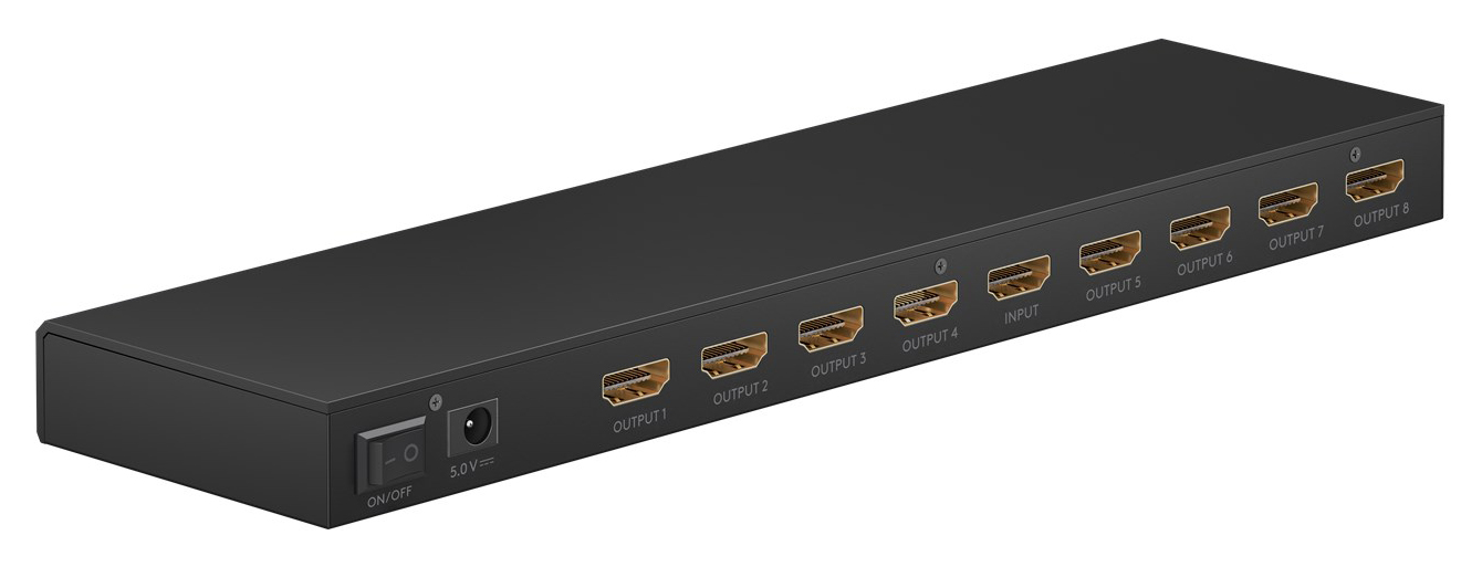 GOOBAY HDMI splitter 58484, 8 σε 1, 4K/60Hz, μαύρο