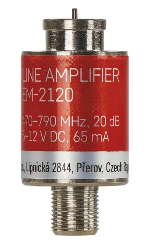 EMOS ενισχυτής σήματος DVB-T/T2 J5709, UHF 470–790MHz, 20dB, F connector