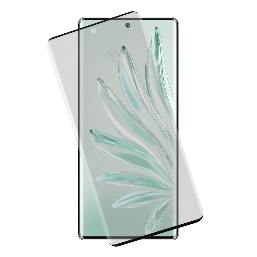 IDOL 1991 TEMPERED GLASS HONOR 70 6.67" 9H 0.30mm 3D EDGE SEMI CURVED FINGER UNLOCK BLACK FULL COVER