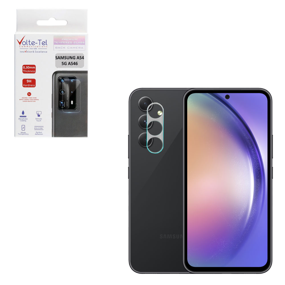 VOLTE-TEL TEMPERED GLASS SAMSUNG A54 5G A546 6.4" 9H 0.30mm FOR CAMERA