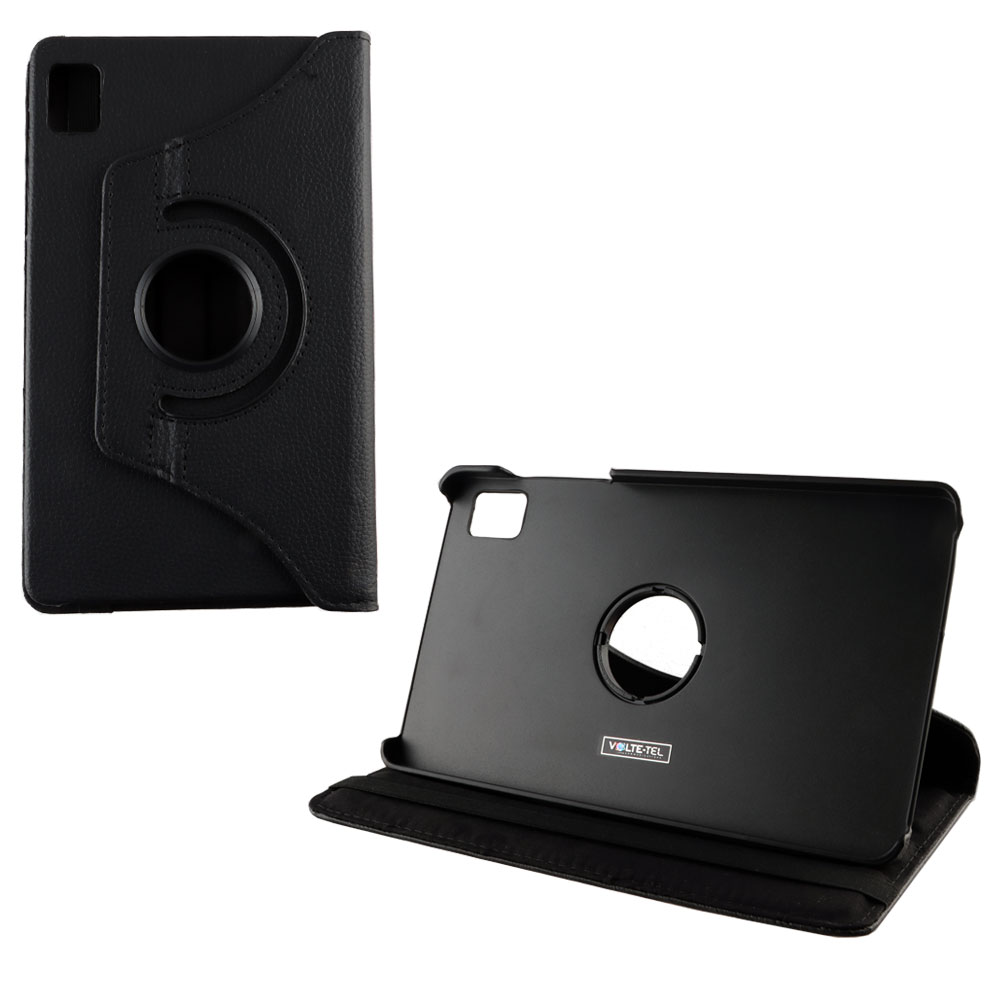 VOLTE-TEL ΘΗΚΗ REALME PAD MINI 8.7" LEATHER BOOK ROTATING STAND BLACK