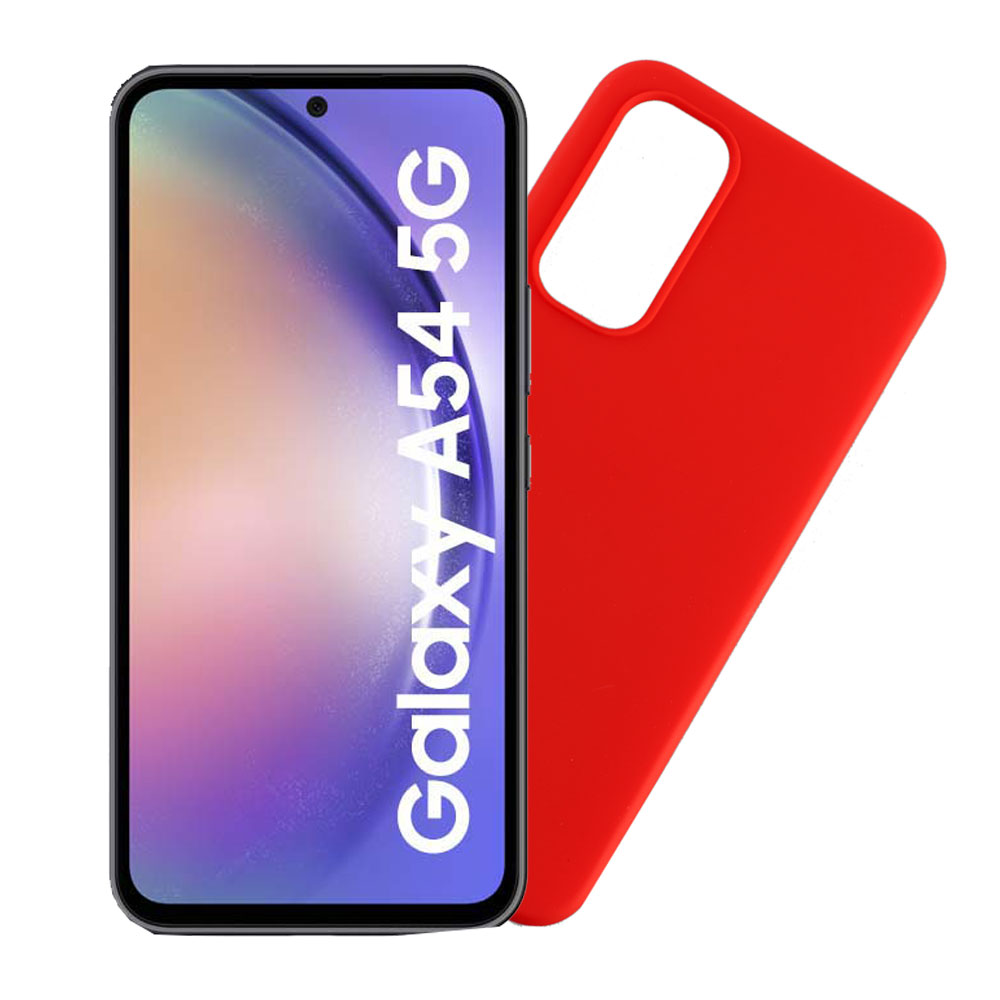 VOLTE-TEL ΘΗΚΗ SAMSUNG A54 5G A546 6.6" SILICON TPU CAMERA GUARD RED