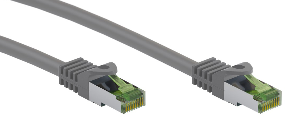 GOOBAY καλώδιο δικτύου 61116, CAT 8.1 S/FTP, copper, GHMT, 2m, γκρι