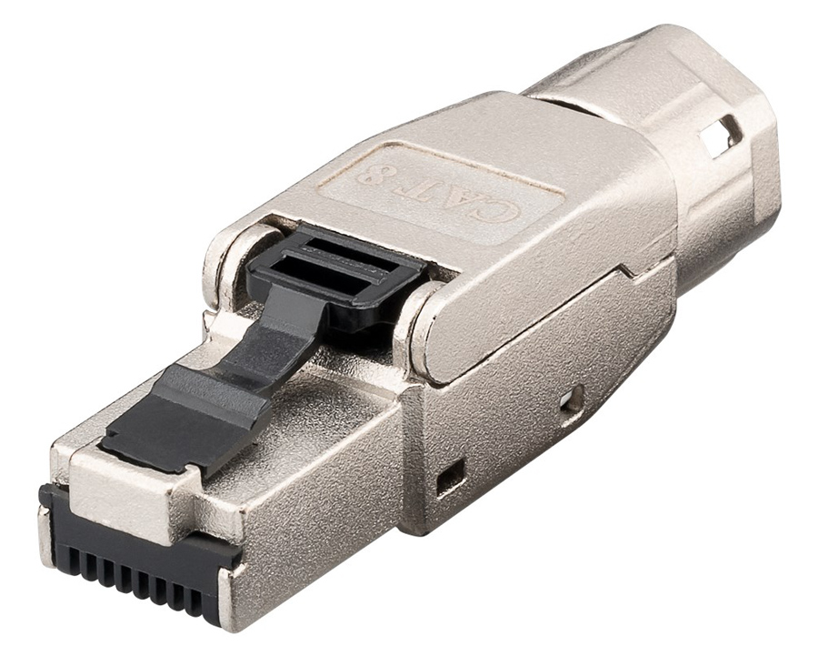 GOOBAY βύσμα RJ45 CAT 8.1 STP 61130, tool-free, ασημί