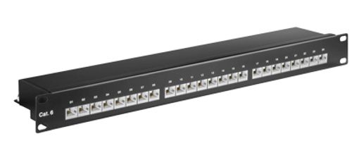 GOOBAY CAT 6e Ethernet patch panel 19INCH, 24 εγκατάστασης καλωδίων STP