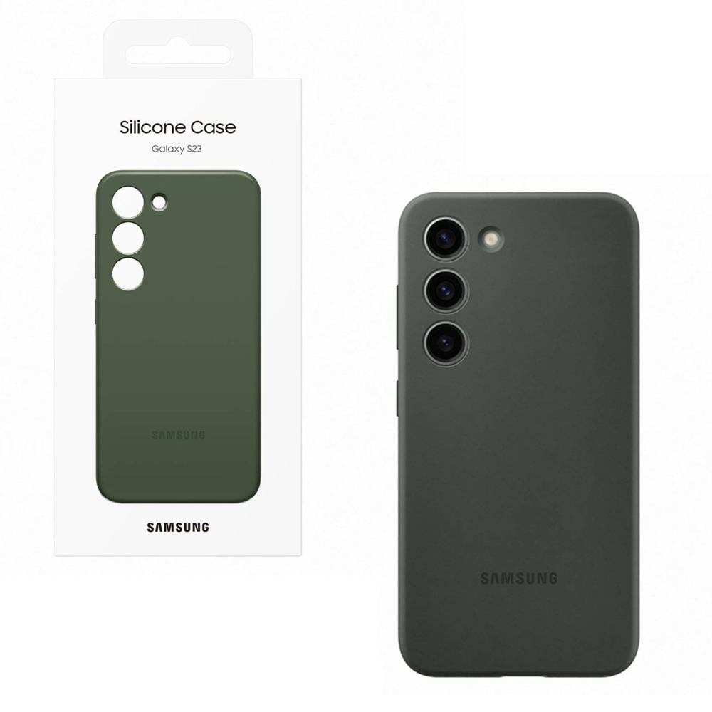 ΘΗΚΗ SAMSUNG S23 5G S911 SILICONE CASE EF-PS911TGEGWW KHAKI PACKING OR