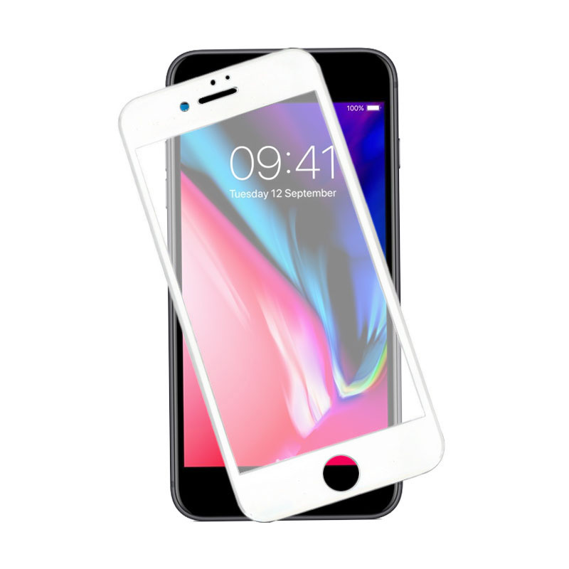 IDOL 1991 TEMPERED GLASS IPHONE SE 2020/IPHONE 8/7 4.7" 9H 0.30mm 5D FULL GLUE WHITE