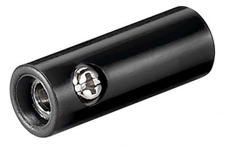 GOOBAY βύσμα μπανάνα socket 11378, θηλυκό, μαύρο, 10τμχ