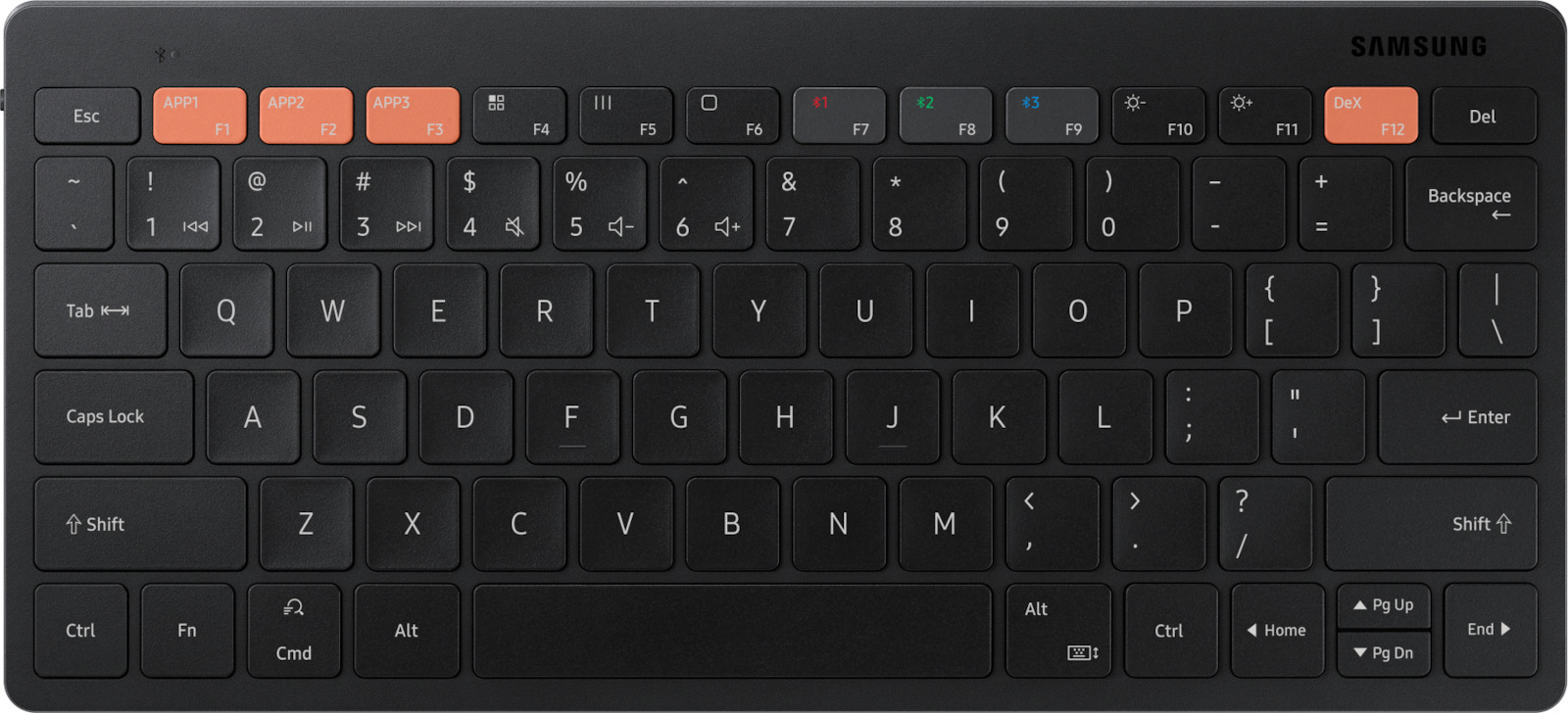 SAMSUNG BLUETOOTH MULTI KEYBOARD TRIO ΠΛΗΚΤΡΟΛΟΓΙΟ Η/Υ B3400 ΑΓΓΛΙΚΟ US EJ-B3400UBEGEU BLACK