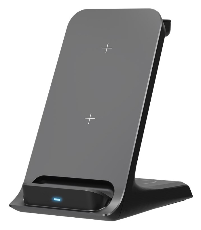 GOOBAY ασύρματος φορτιστής 60217, 3 σε 1, Qi-compatible, 15W, μαύρος