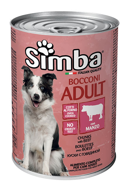 SIMBA κονσέρβα για σκύλους με μοσχάρι, 1230g