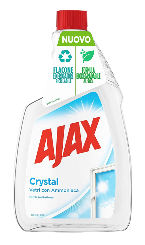AJAX Καθαριστικό spray για τζάμια Crystal, ανταλλακτικό, 750ml