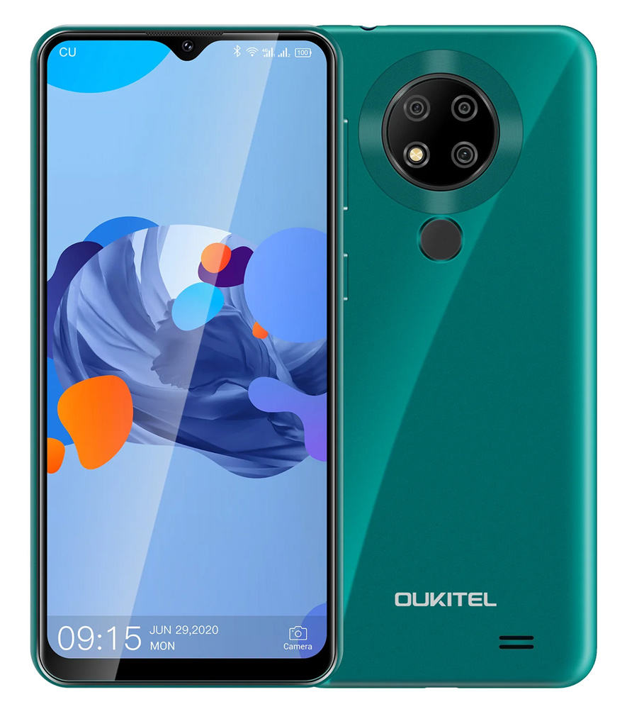 OUKITEL Smartphone C19 Pro, 6.49", 4/64GB Android 10 Go Edition, πράσινο