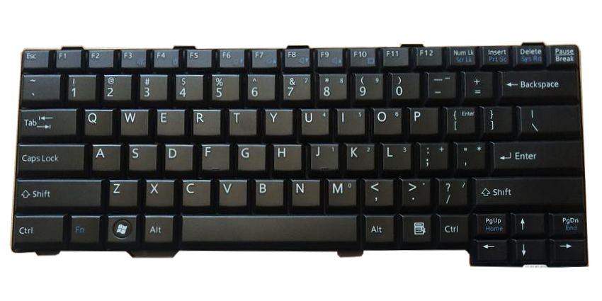 Πληκτρολόγιο για Fujitsu Lifebook S760, μαύρο
