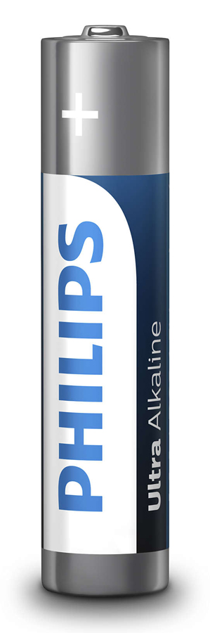 PHILIPS Ultra αλκαλικές μπαταρίες LR03E1BK/00, AAA LR03 1.5V, 500τμχ