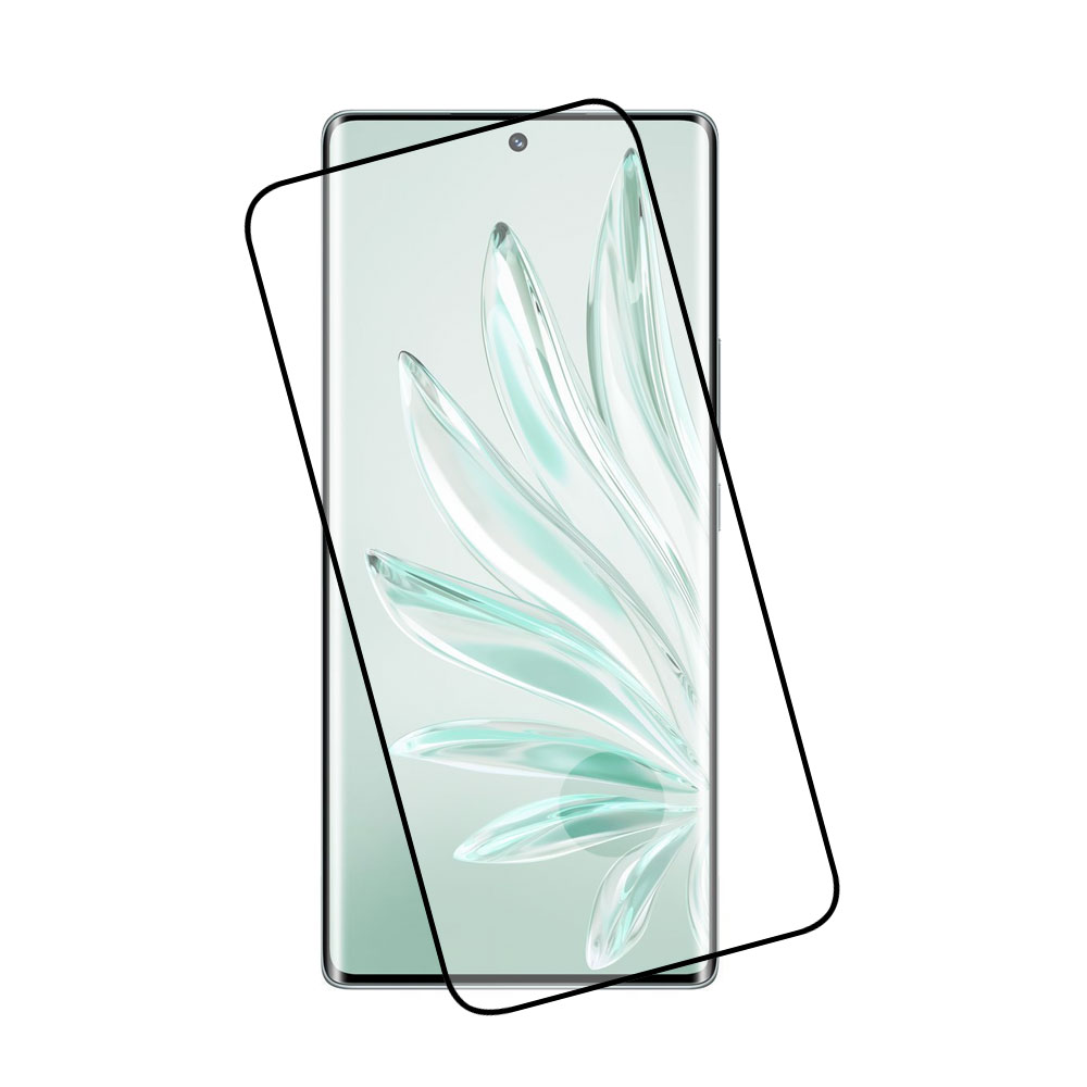 IDOL 1991 TEMPERED GLASS HONOR 70 6.67" 9H 0.25mm 3D EDGE GLUE SEMI CURVED FINGER UNLOCK BLACK