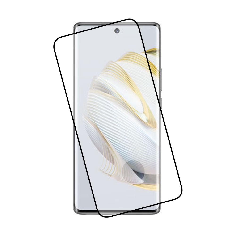 IDOL 1991 TEMPERED GLASS HUAWEI NOVA 10 6.67" 9H 0.25mm 3D EDGE GLUE SEMI CURVED FINGER UNLOCK BLACK