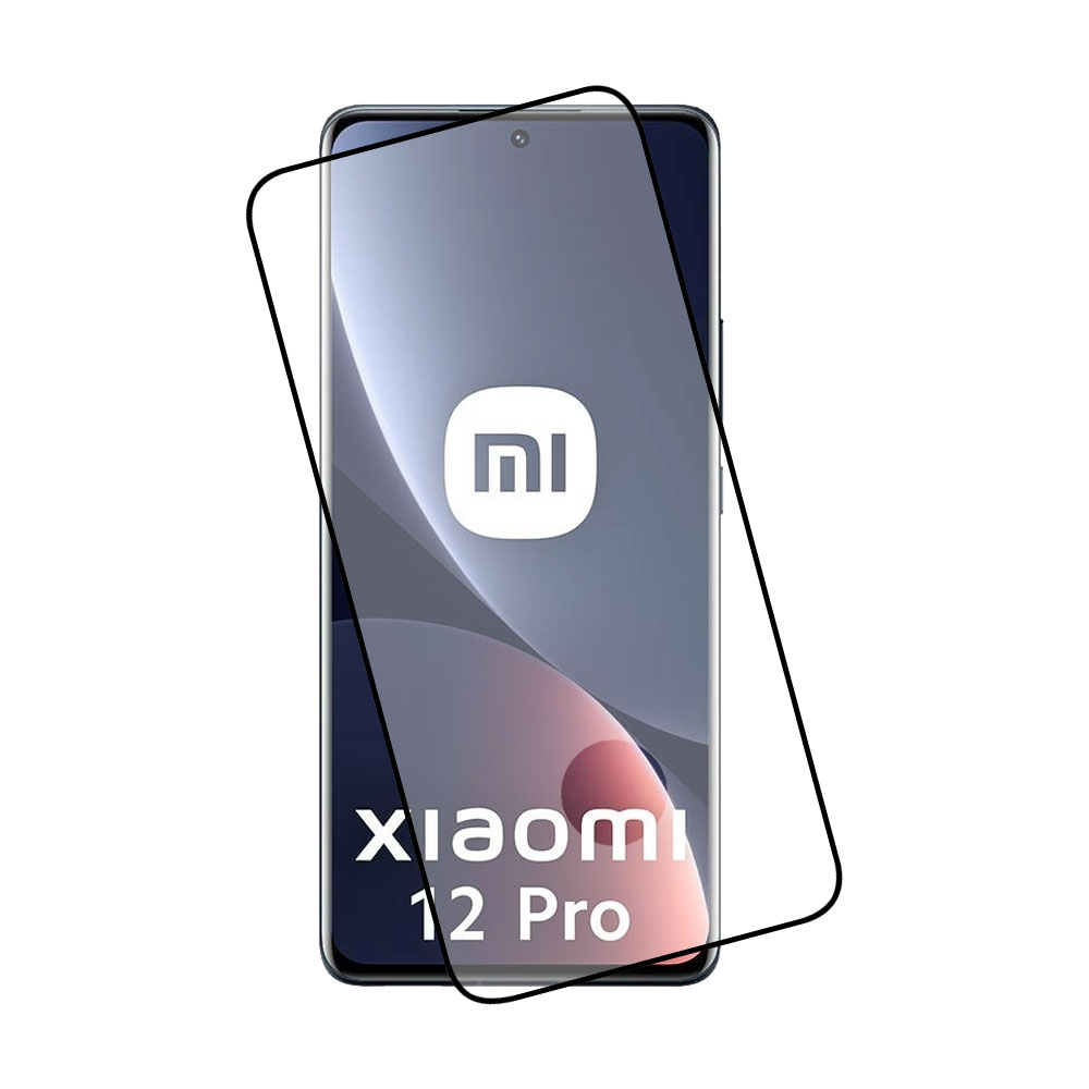 IDOL 1991 TEMPERED GLASS XIAOMI 12 PRO 6.73" 9H 0.25mm 3D EDGE GLUE SEMI CURVED FINGER UNLOCK BLACK