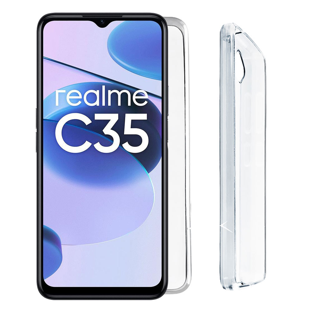 VOLTE-TEL ΘΗΚΗ REALME C35 6.5" SLIMCOLOR AIR TPU CAMERA GUARD ΔΙΑΦΑΝΗ