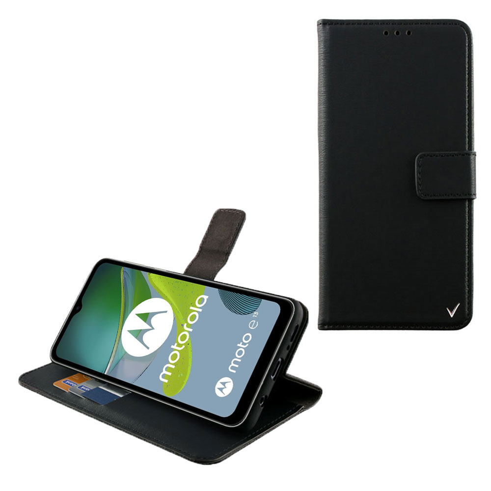 VOLTE-TEL ΘΗΚΗ MOTOROLA MOTO E13 6.5" ALLURE MAGNET BOOK STAND CLIP BLACK