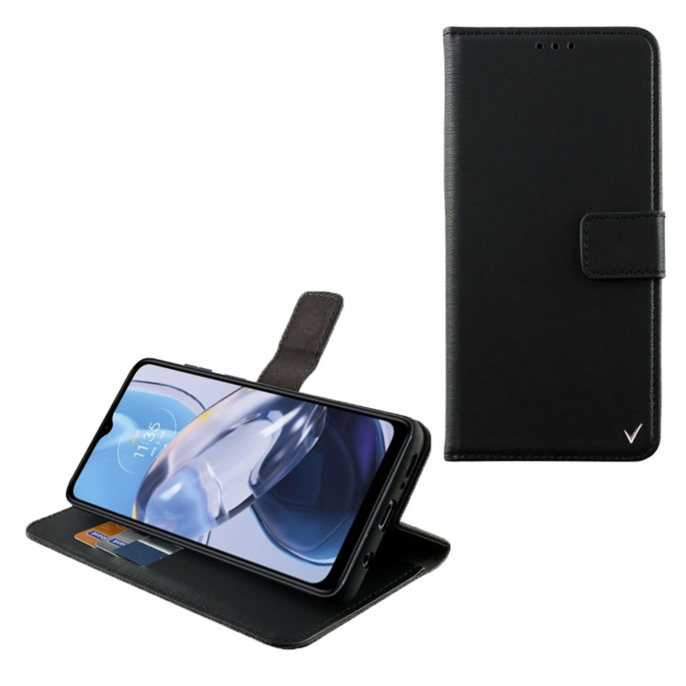 VOLTE-TEL ΘΗΚΗ MOTOROLA MOTO E22 6.5" ALLURE MAGNET BOOK STAND CLIP BLACK