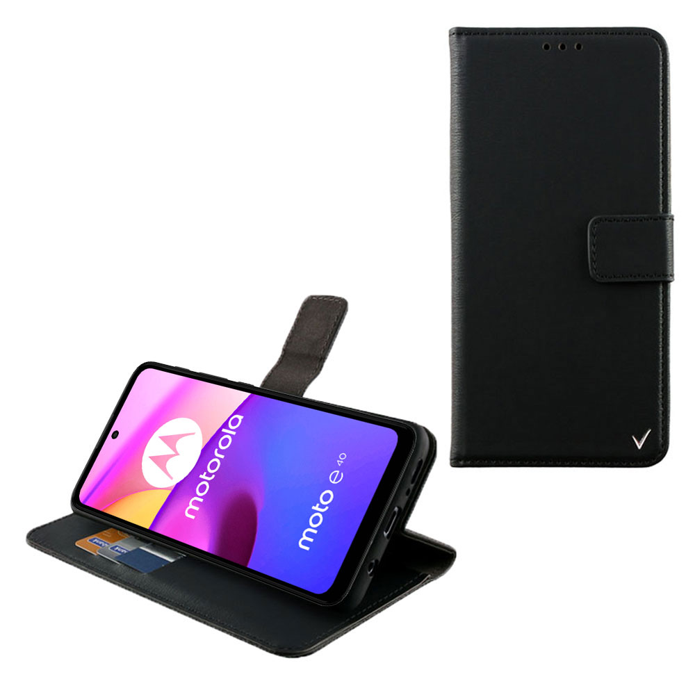 VOLTE-TEL ΘΗΚΗ MOTOROLA MOTO E40 XT2159-9 6.5" ALLURE MAGNET BOOK STAND CLIP BLACK