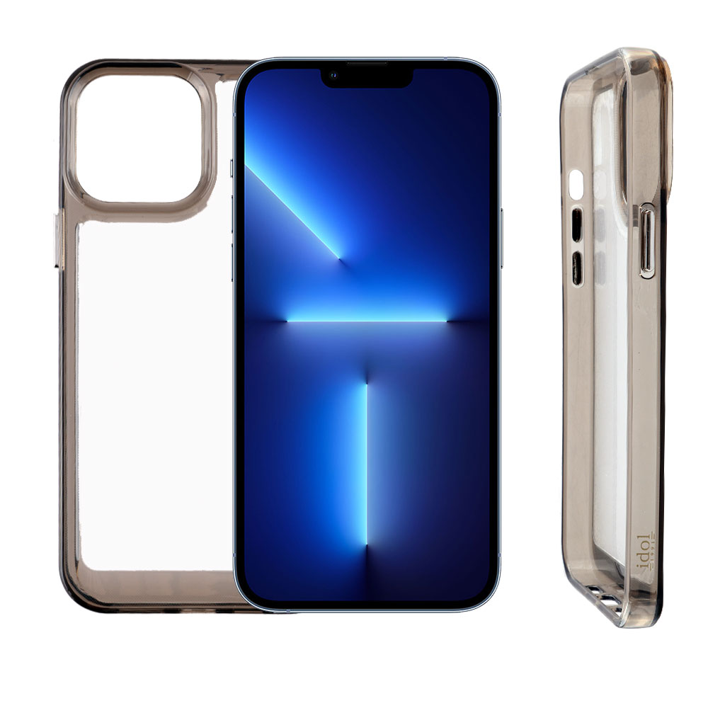 IDOL 1991 ΘΗΚΗ IPHONE 13 PRO MAX 6.7" CRISTALYTE TPU CAMERA GUARD ΔΙΑΦΑΝΗ ΓΚΡΙ