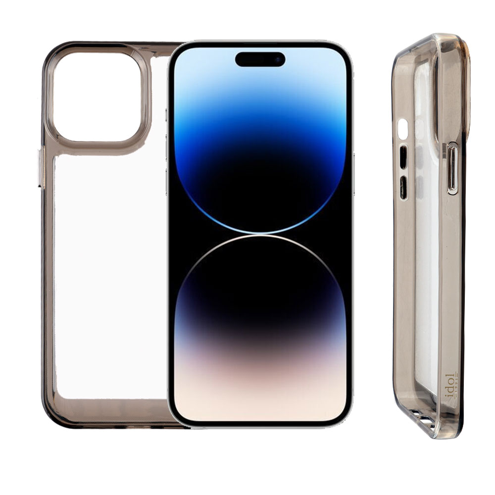 IDOL 1991 ΘΗΚΗ IPHONE 14 PRO 6.1" CRISTALYTE TPU CAMERA GUARD ΔΙΑΦΑΝΗ ΓΚΡΙ