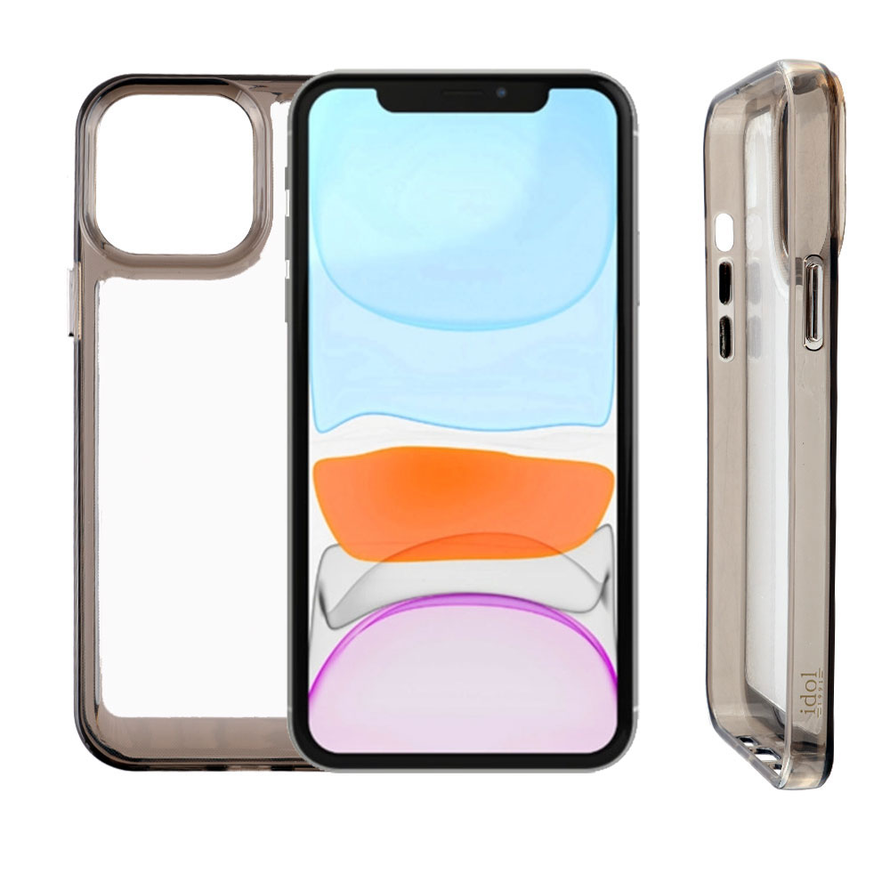IDOL 1991 ΘΗΚΗ IPHONE 11 6.1" CRISTALYTE TPU CAMERA GUARD ΔΙΑΦΑΝΗ ΓΚΡΙ