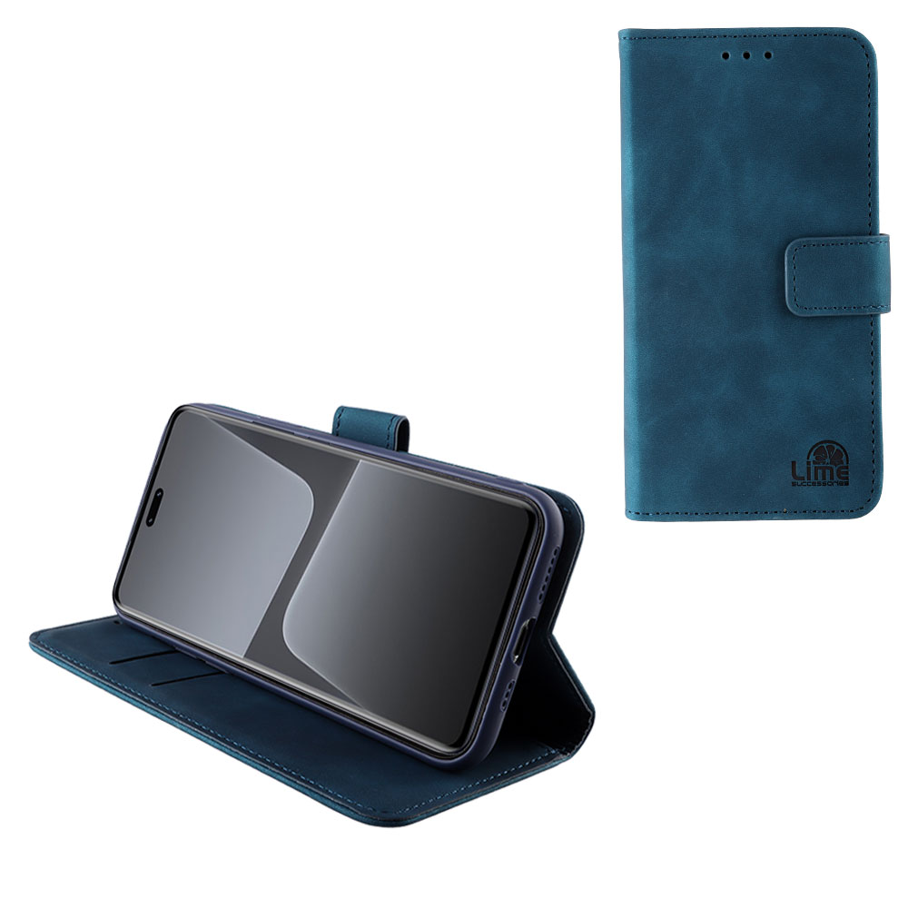LIME ΘΗΚΗ XIAOMI 13 5G 6.36" ESSENTIAL MAGNET BOOK STAND CLIP DARK BLUE