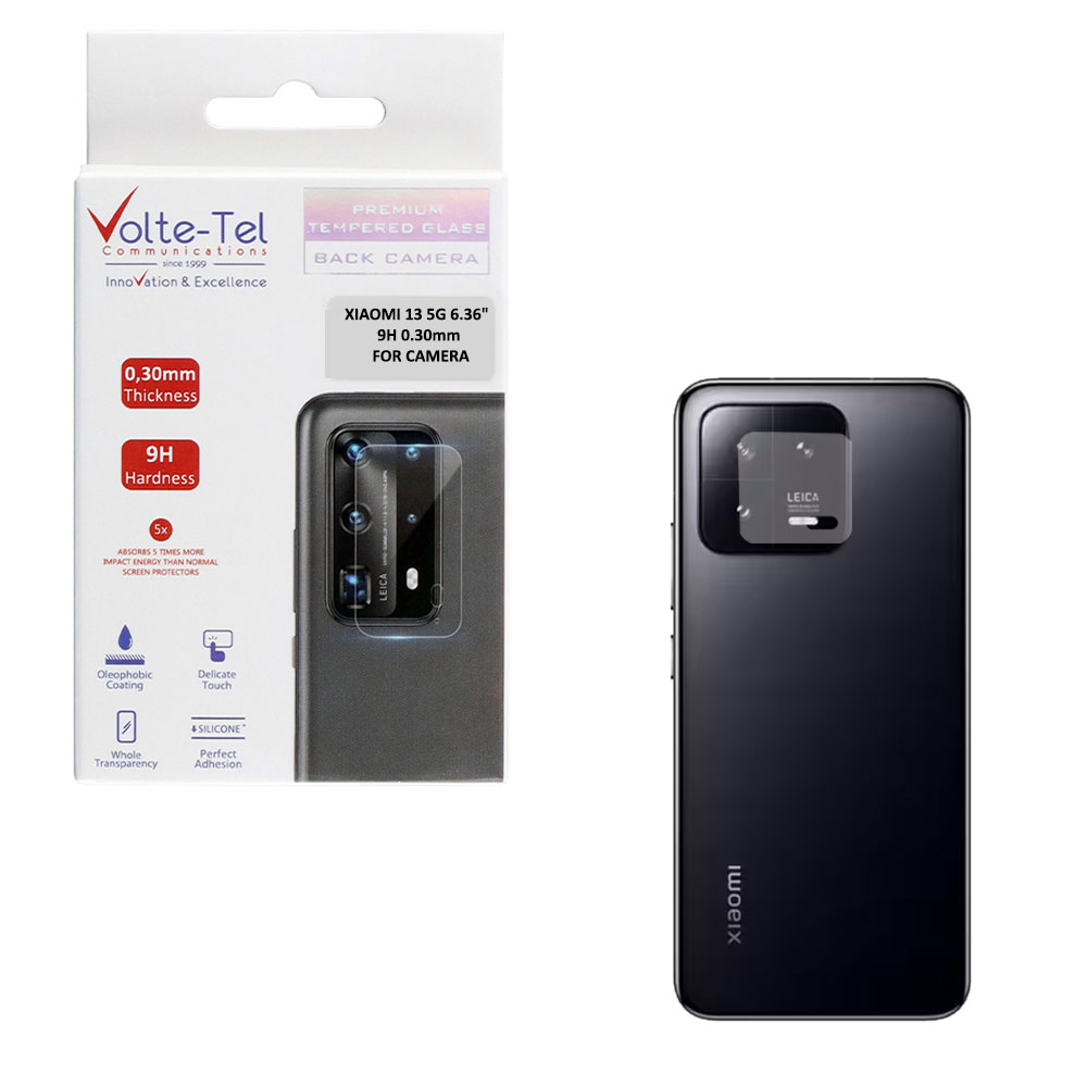 VOLTE-TEL TEMPERED GLASS XIAOMI 13 5G 6.36" 9H 0.30mm FOR CAMERA