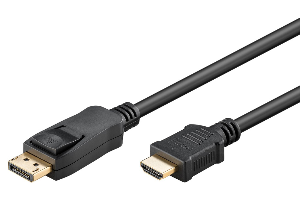 GOOBAY καλώδιο DisplayPort σε HDMI 51957, 4K/30Hz, 2m, μαύρο