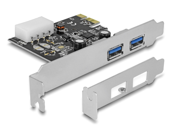 DELOCK κάρτα επέκτασης PCI x1 σε 2x USB 89243, 5Gbps