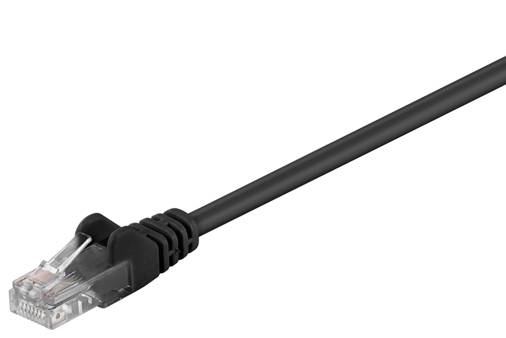 GOOBAY καλώδιο δικτύου 95640, CAT 5e U/UTP, CCA, 25m, μαύρο