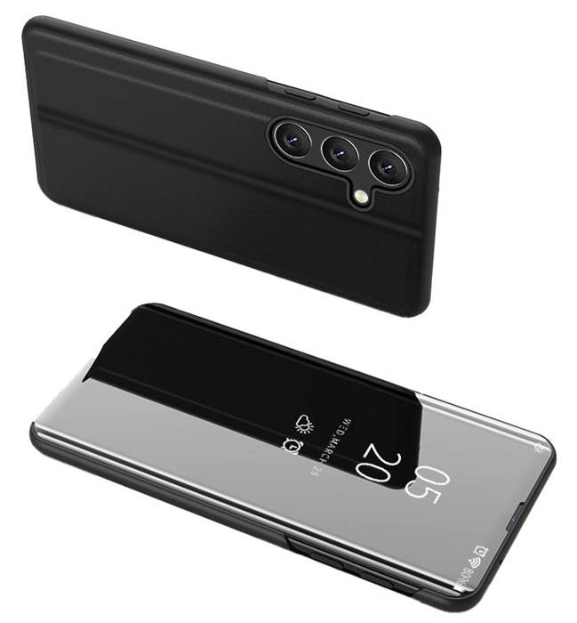POWERTECH θήκη Clear view MOB-1842 για Samsung Galaxy A54 5G, μαύρη