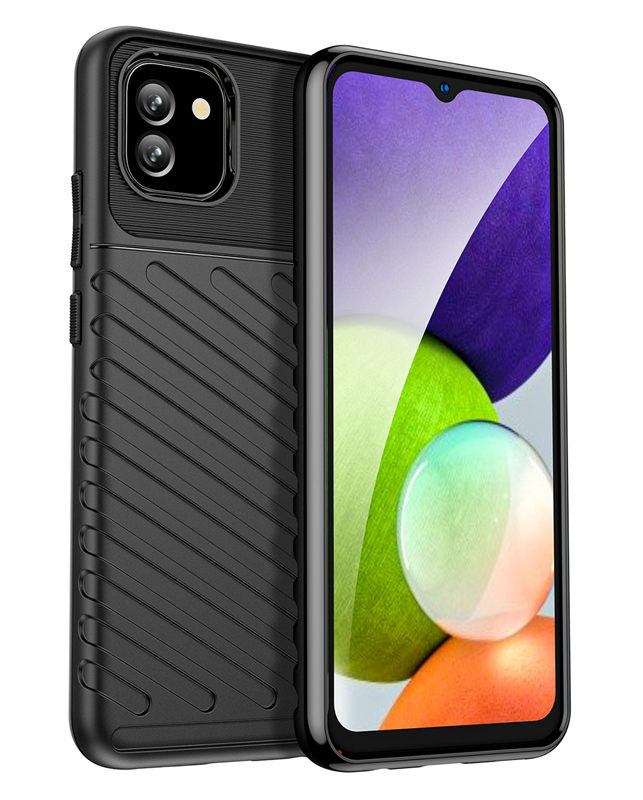 POWERTECH θήκη Thunder MOB-1846 για Samsung Galaxy A04e, μαύρη